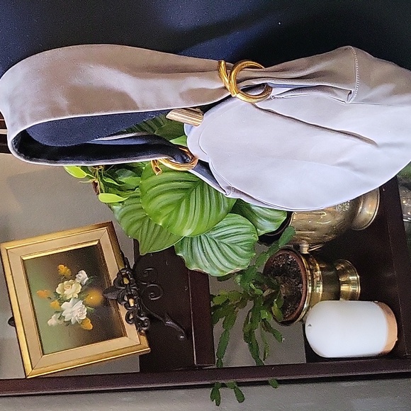 Vintage suede snap shoulder bag - Picture 2 of 7